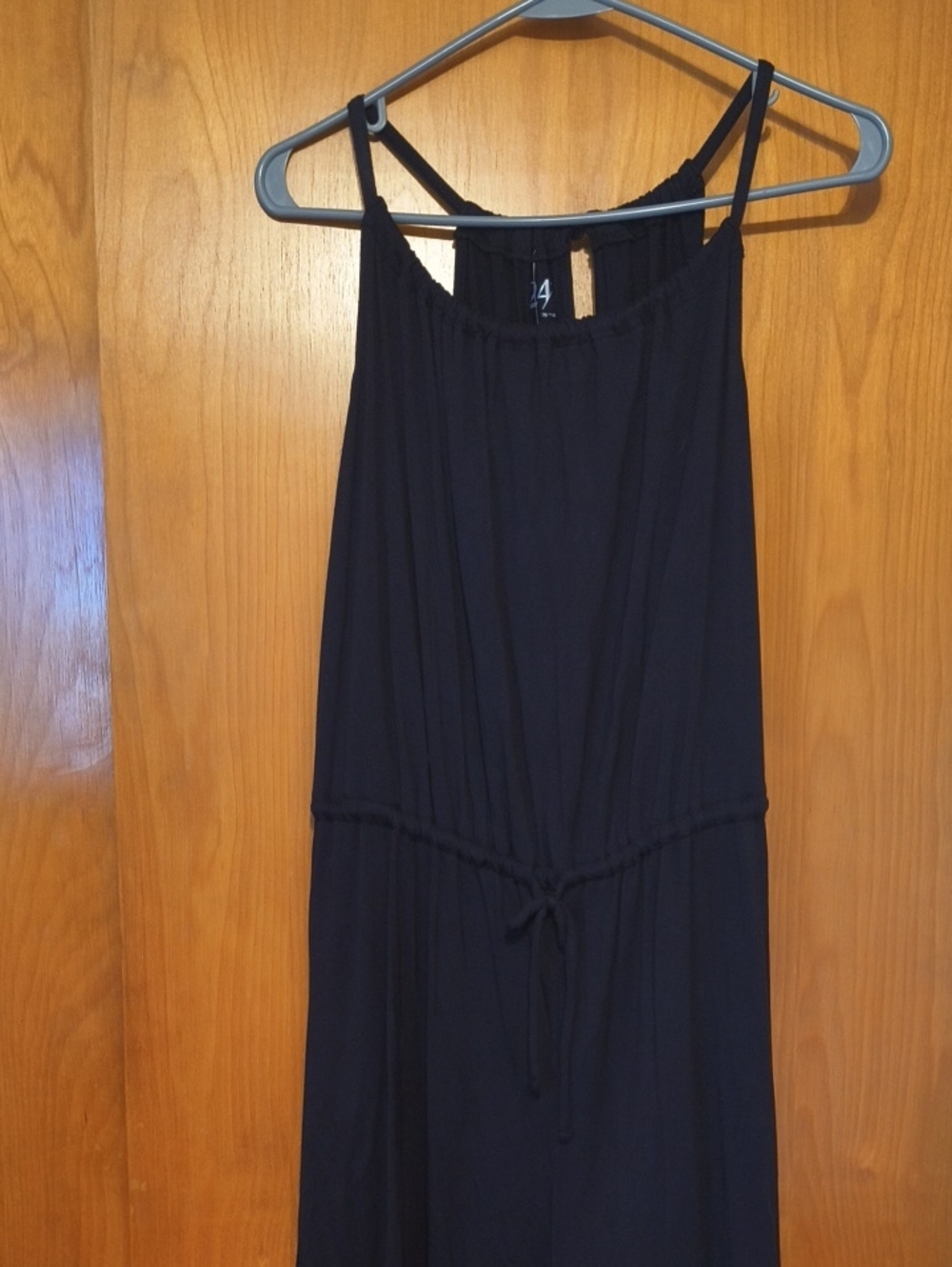 Women's Black Sleeveless Romper
